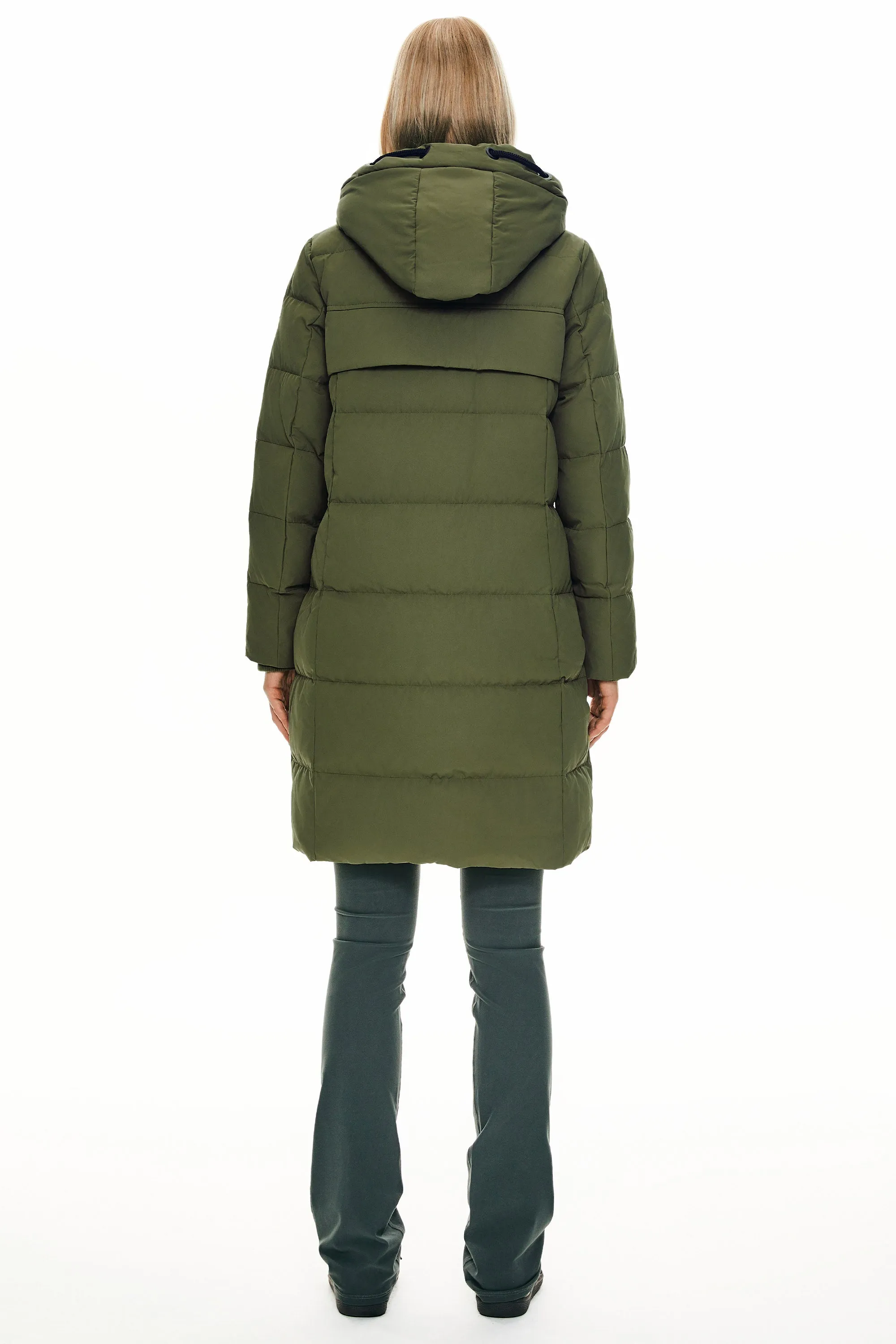 Long Thickened Hooded Down Jacket