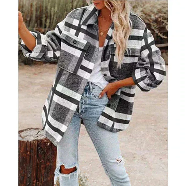 MADDIE™ | RELAXED LONG-SLEEVED WOOLEN JACKET