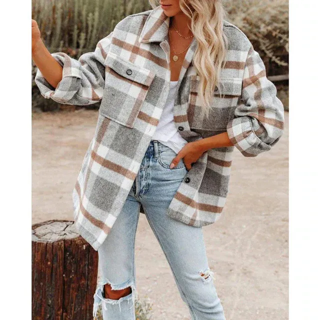 MADDIE™ | RELAXED LONG-SLEEVED WOOLEN JACKET