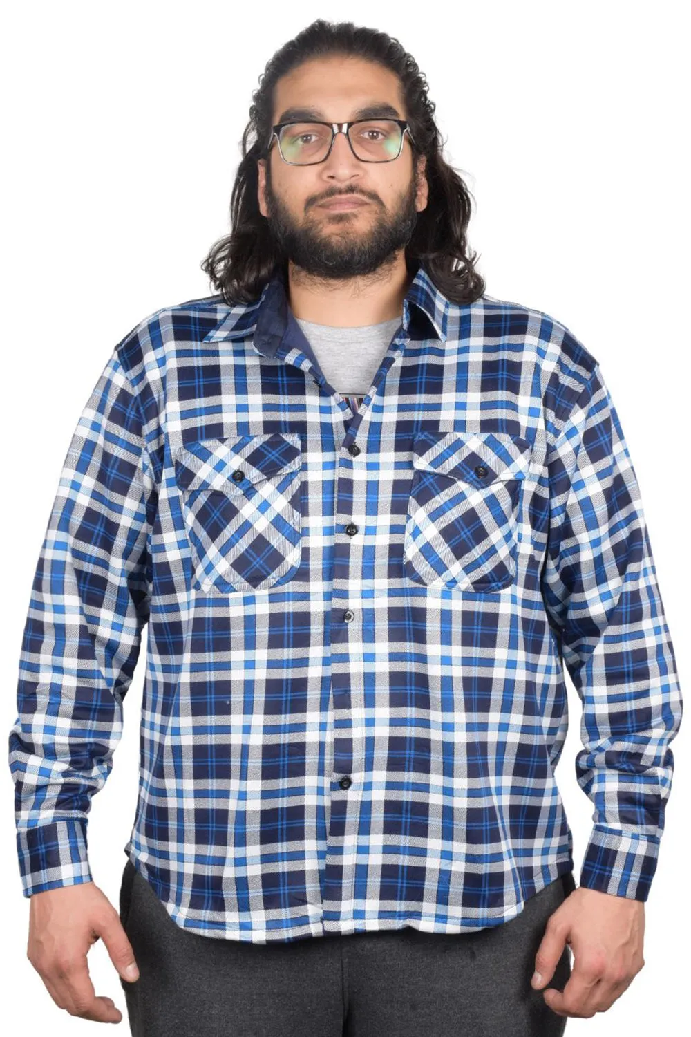 Mens Fleece Layer Winter Shirt