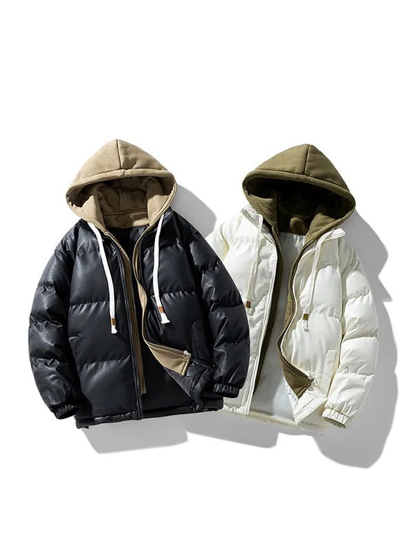 Men's Hooded Thick Down Jacket Coat