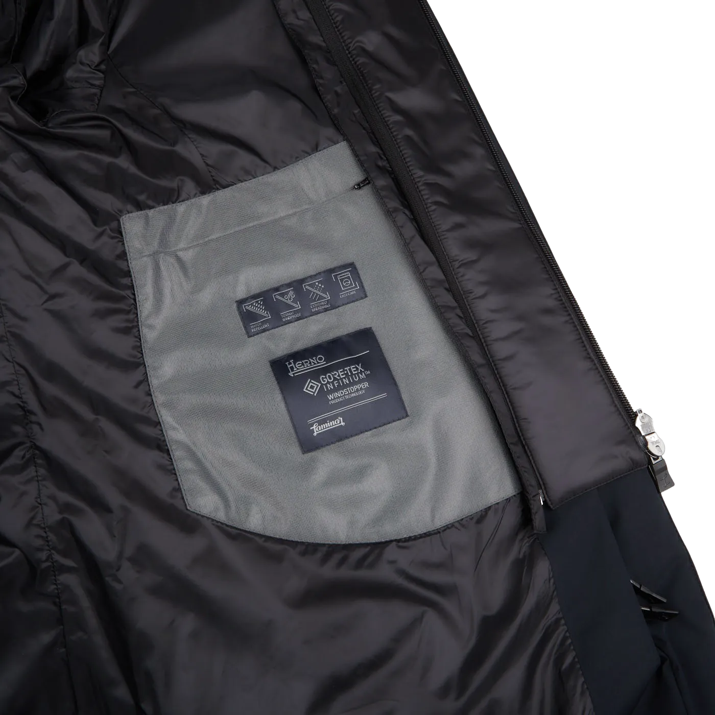 Navy Blue Nylon Gore-Tex Legend Coat