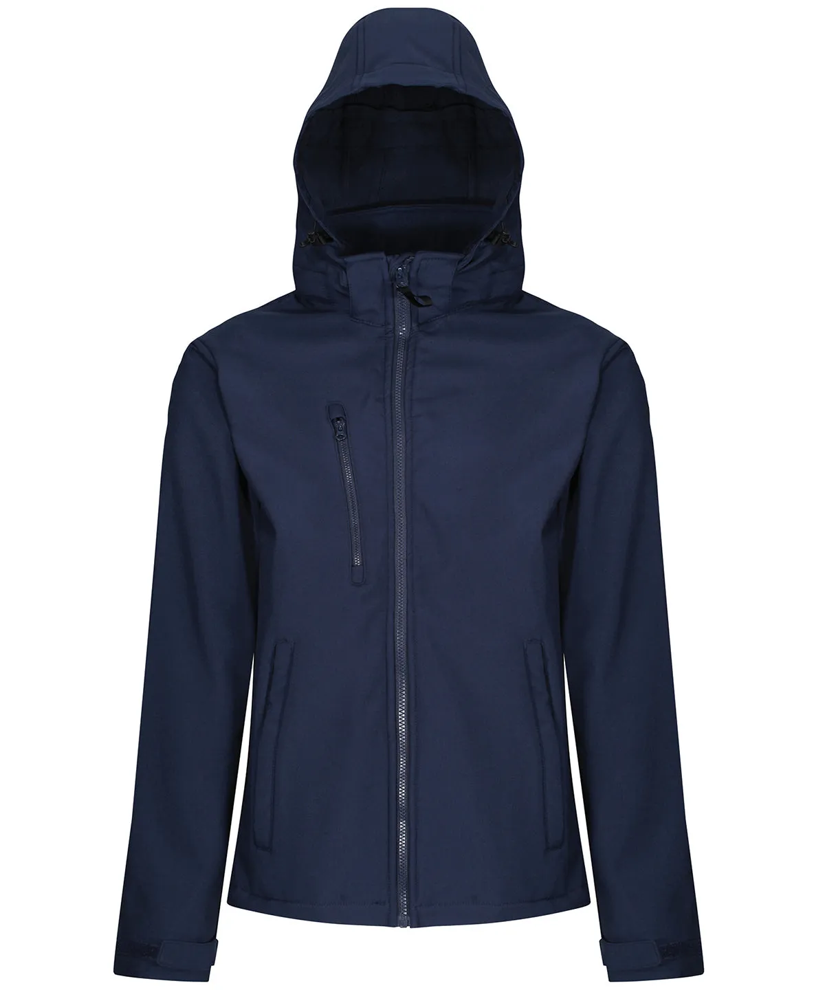 Navy - Venturer 3-layer hooded softshell jacket