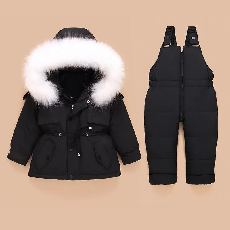 New children's down jacket suit