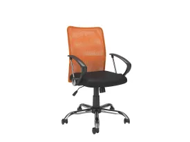 Orange Fabric Office Chair