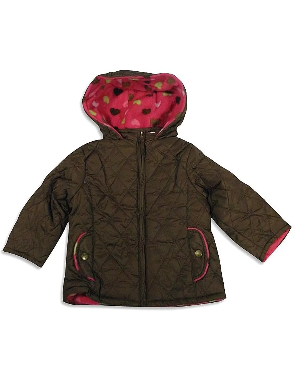 Pink Platinum - Big Girls' Hooded Parka Jacket