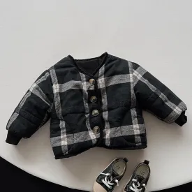 Retro Plaid Padded Jacket