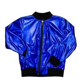 Royal Blue Metallic Kid Jacket