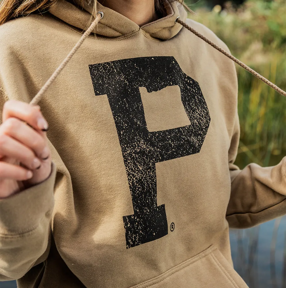 Soft-Blend "P" Hoodie - Sandstone