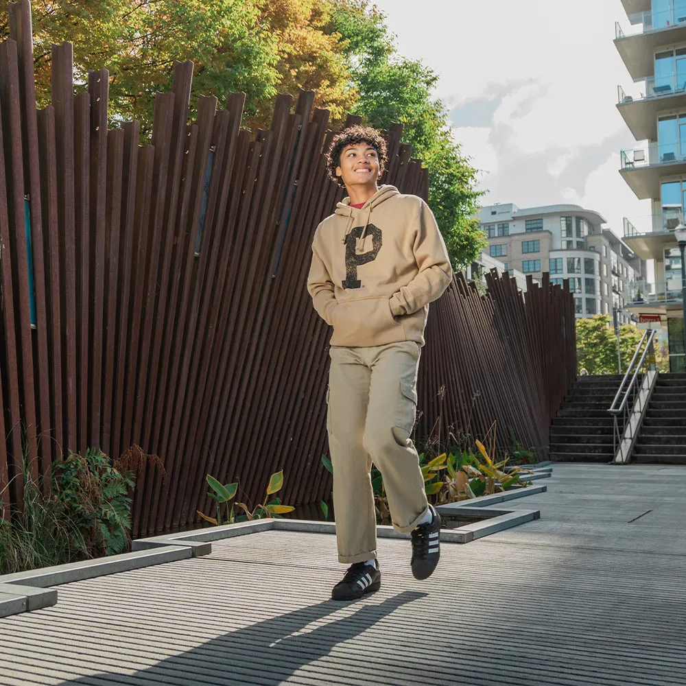 Soft-Blend "P" Hoodie - Sandstone