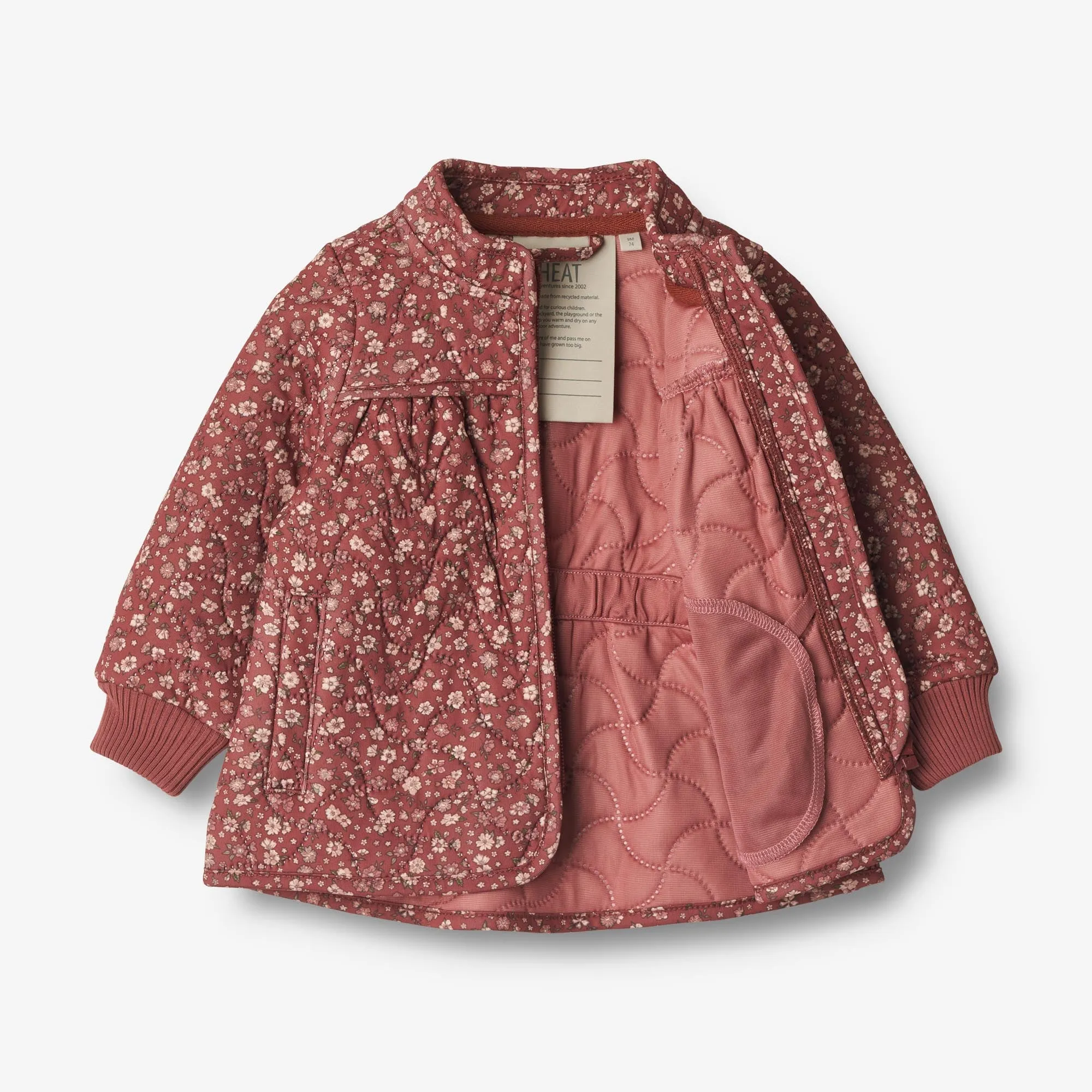 Thermo Jacket Thilde | Baby - red flowers