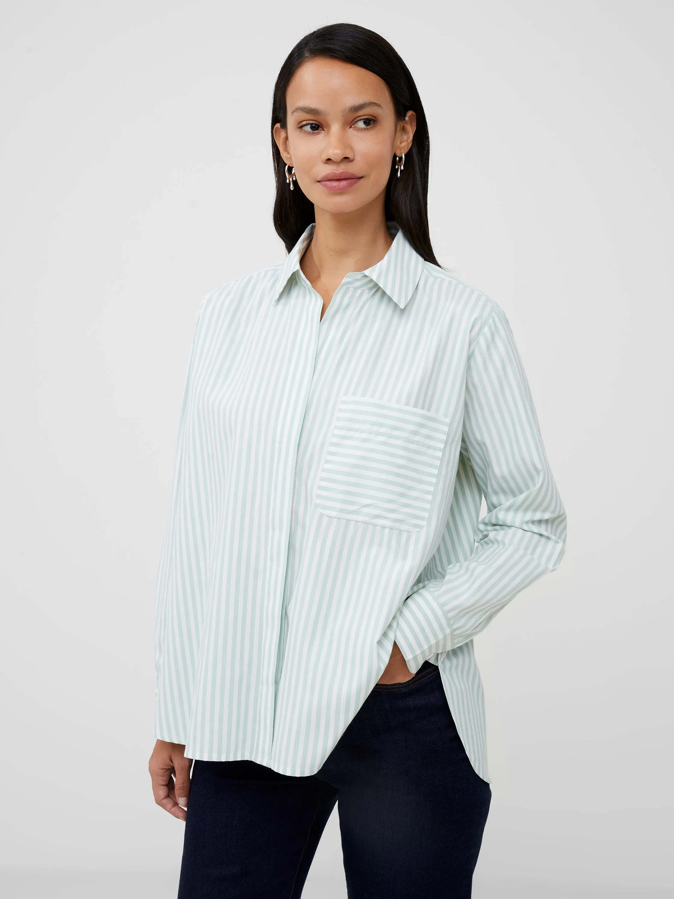 Thick Stripe Relaxed Shirt