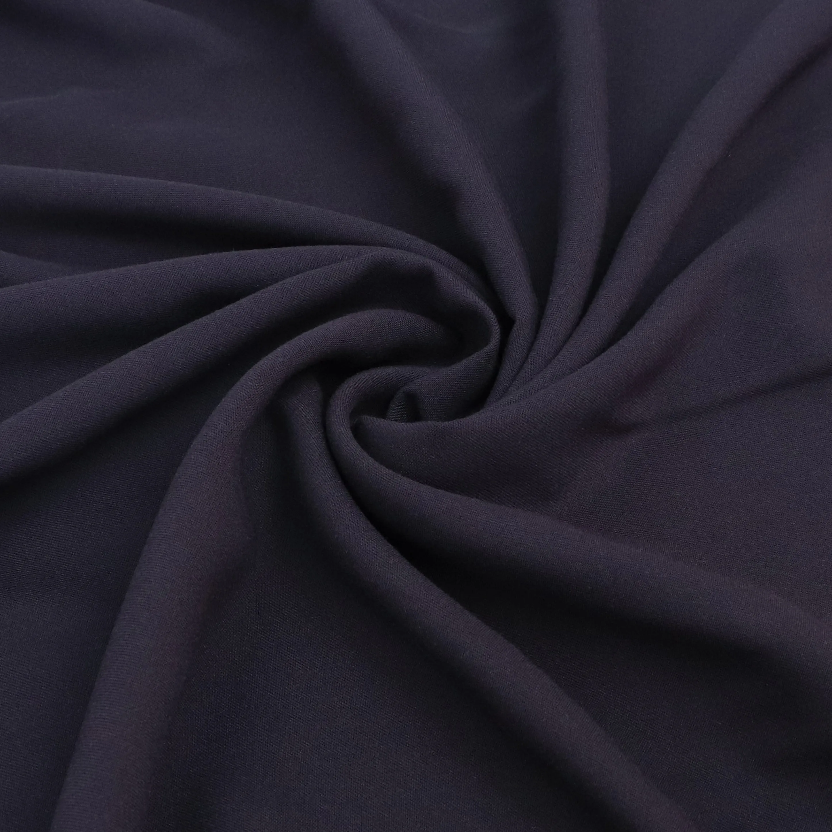 Viscose Twill - Navy Blue - END OF BOLT 44cm