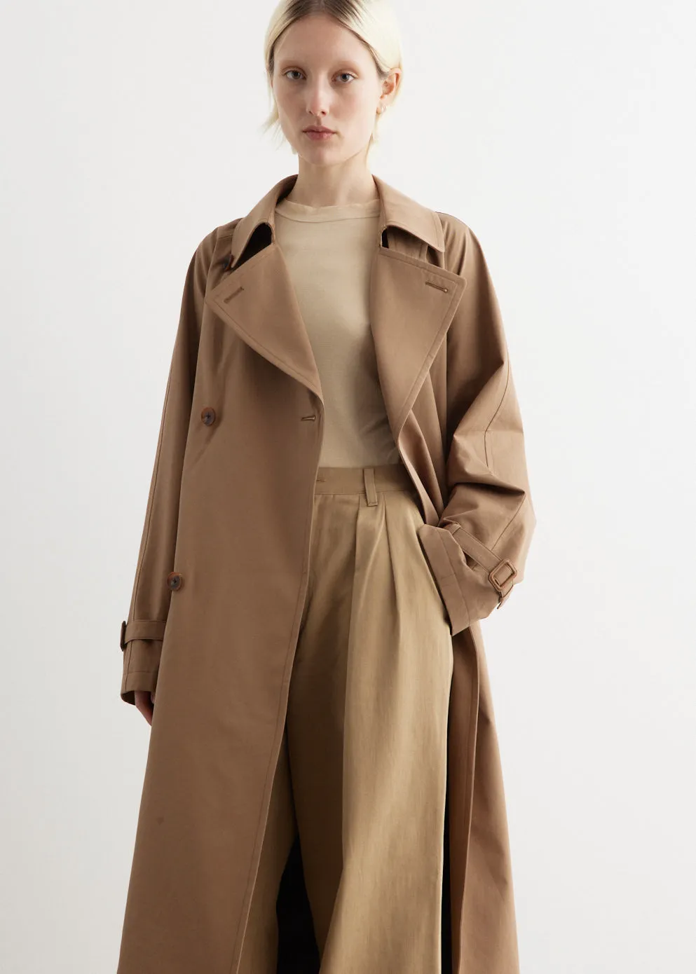 Washed Finx Cambray Trench Coat