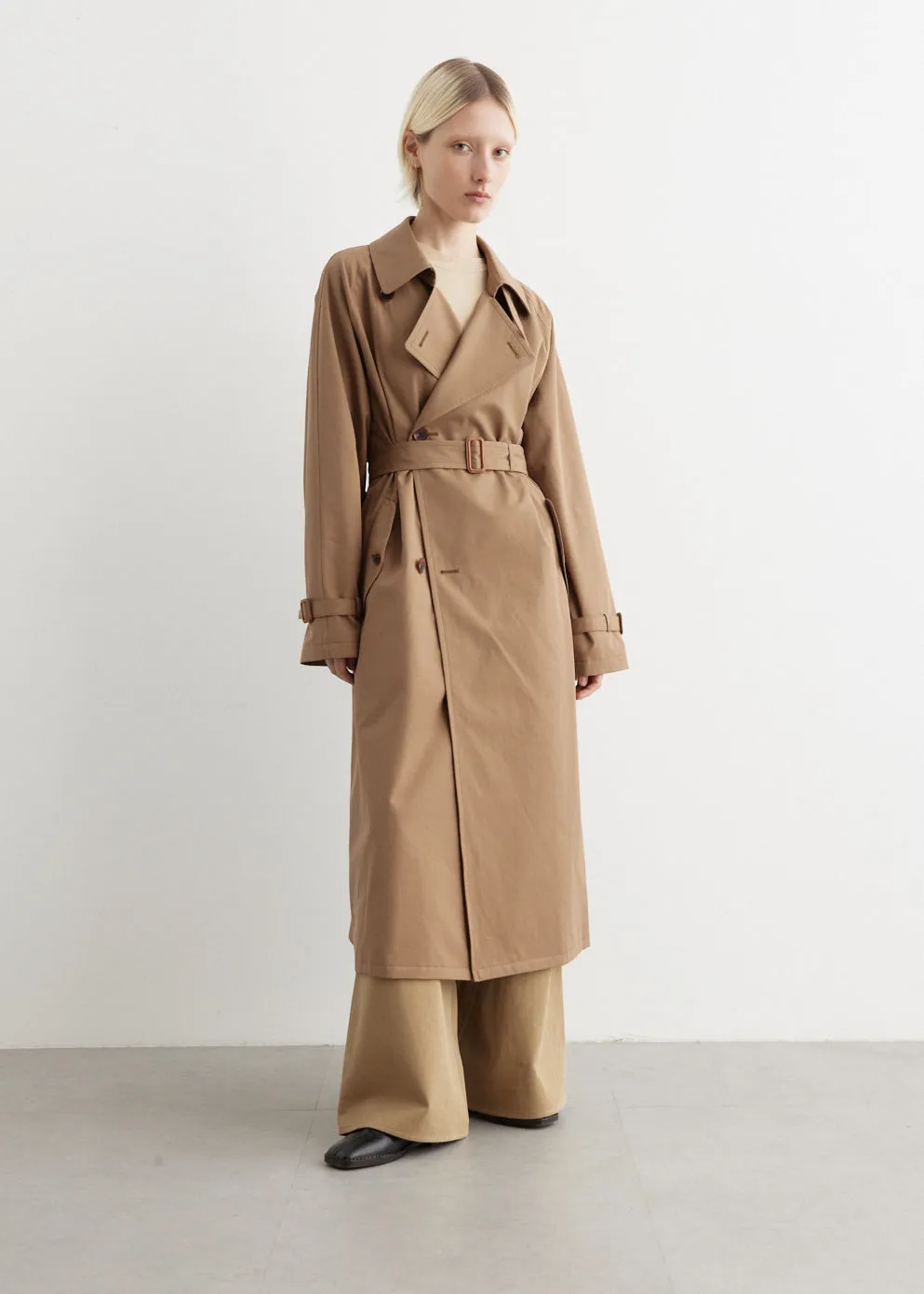 Washed Finx Cambray Trench Coat