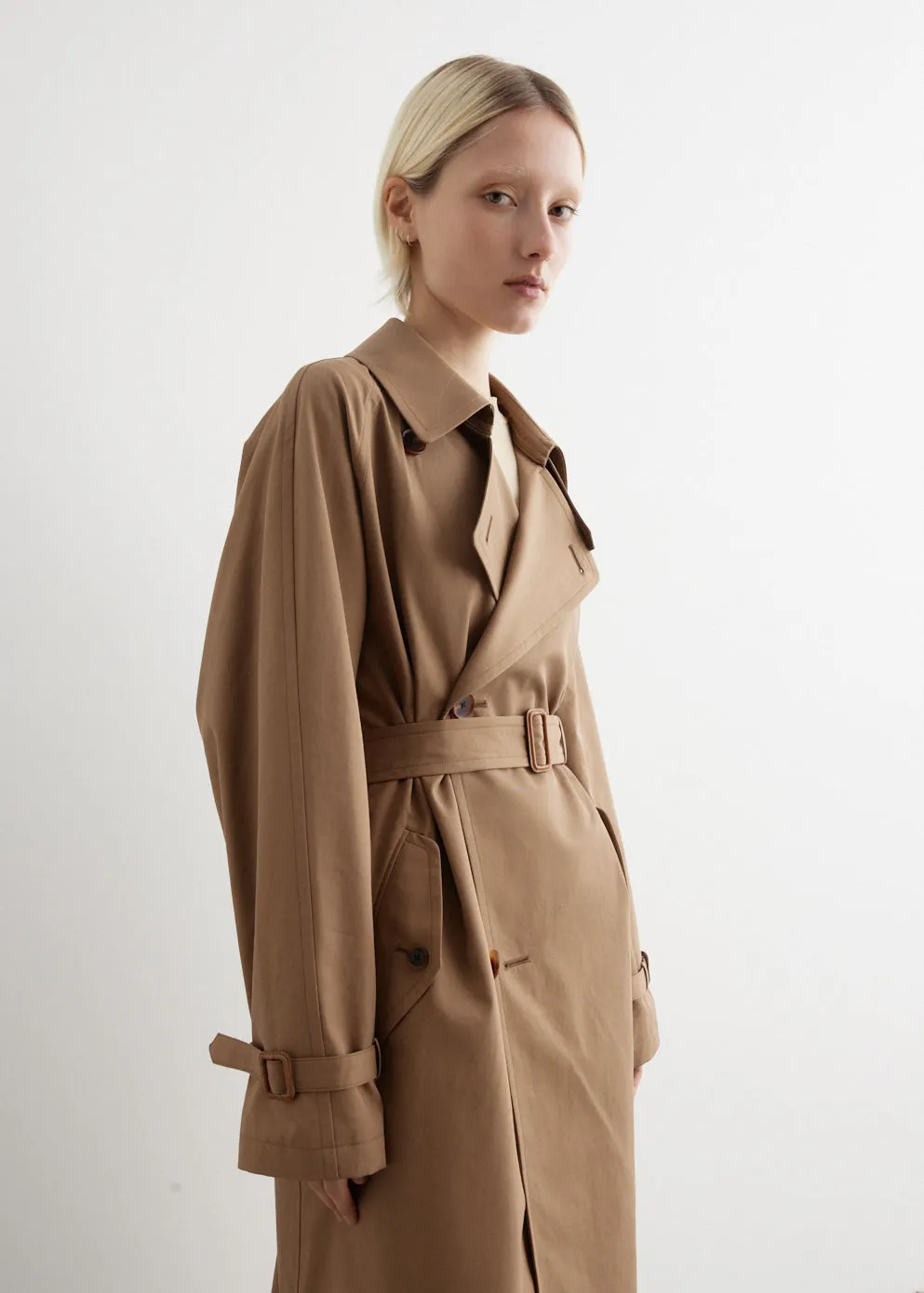 Washed Finx Cambray Trench Coat