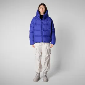 Women's animal free puffer jacket keri in gentian blue