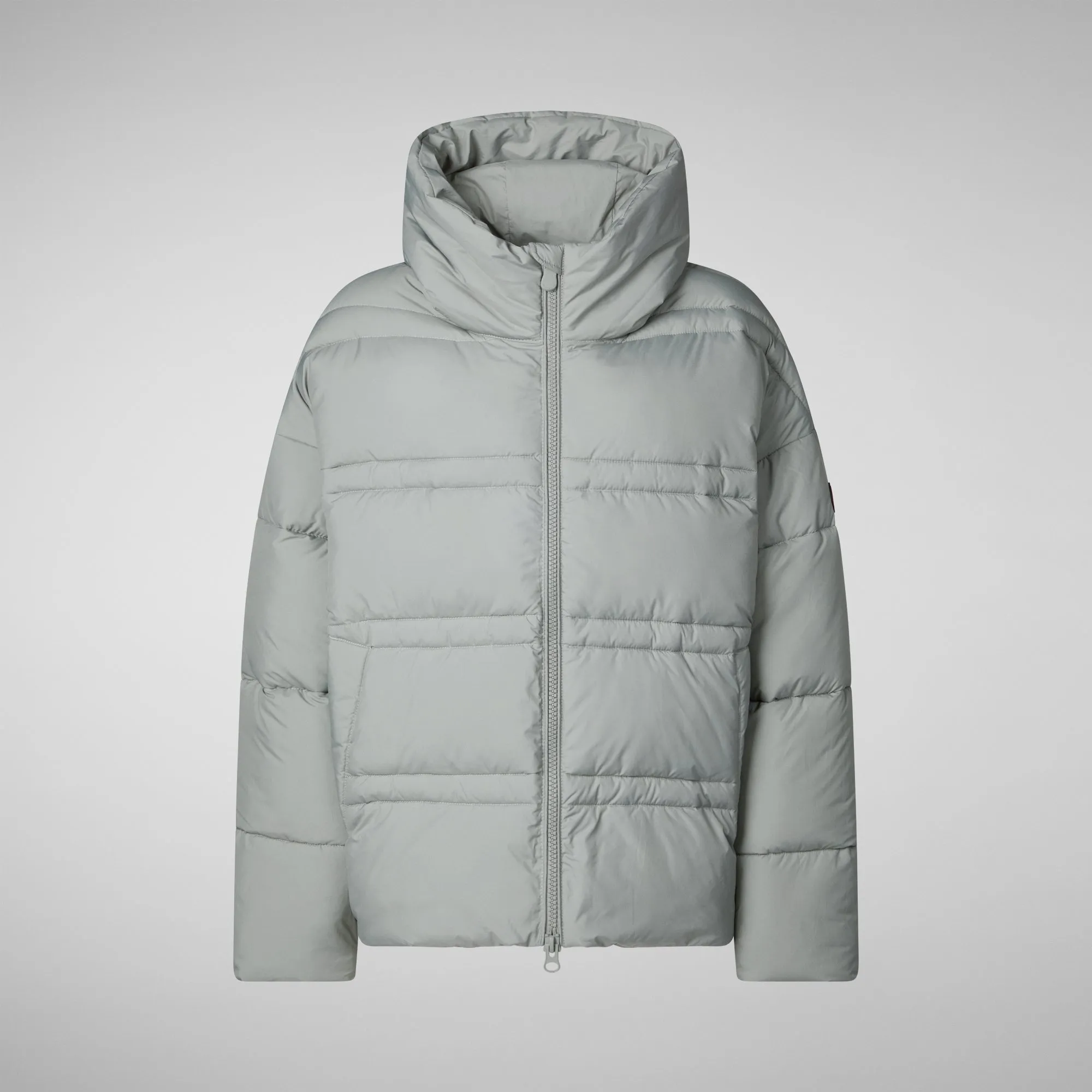 Women's animal free puffer jacket keri in wolf grey