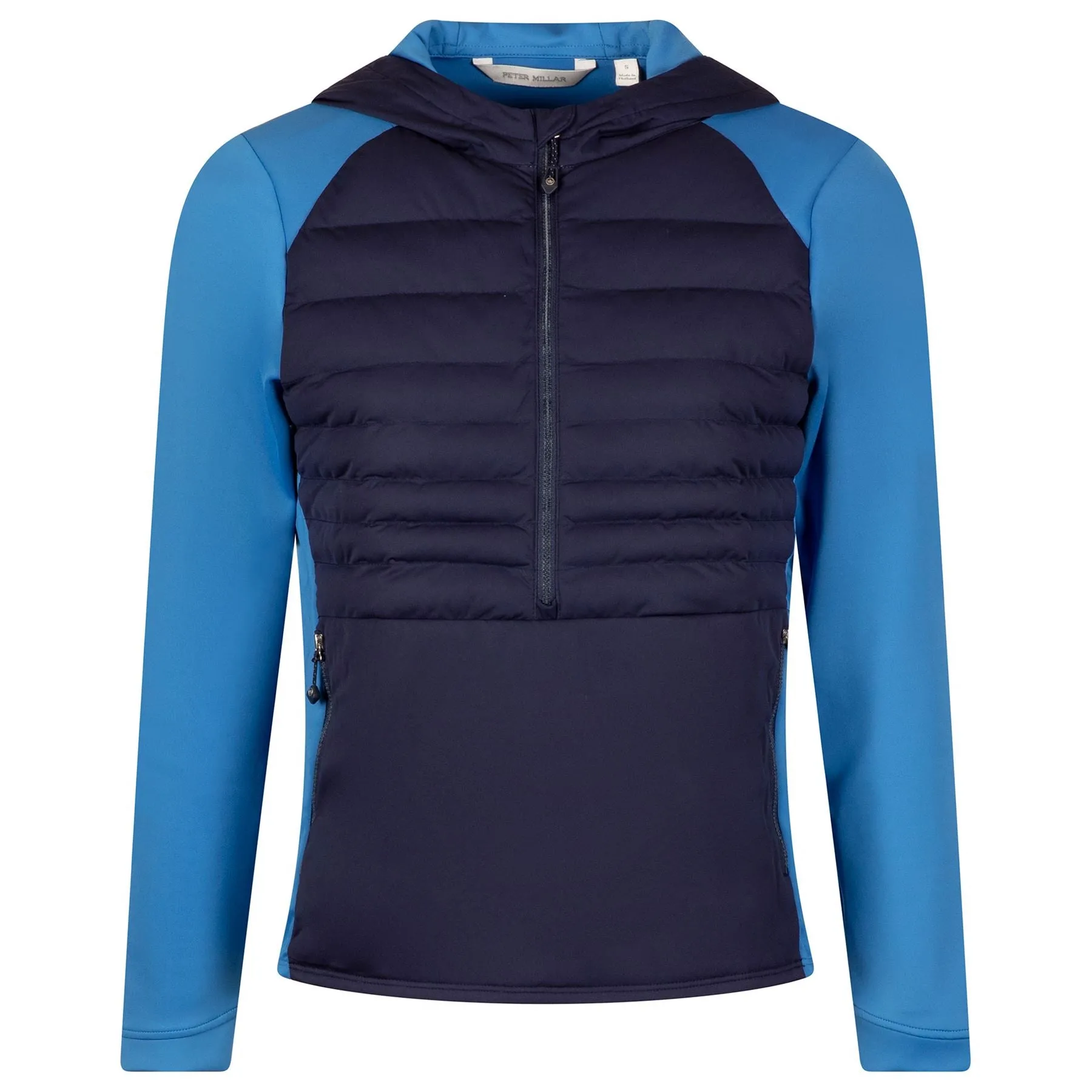 Womens Hooded Merge Hybrid Jacket Navy/Abaco Blue - AW24