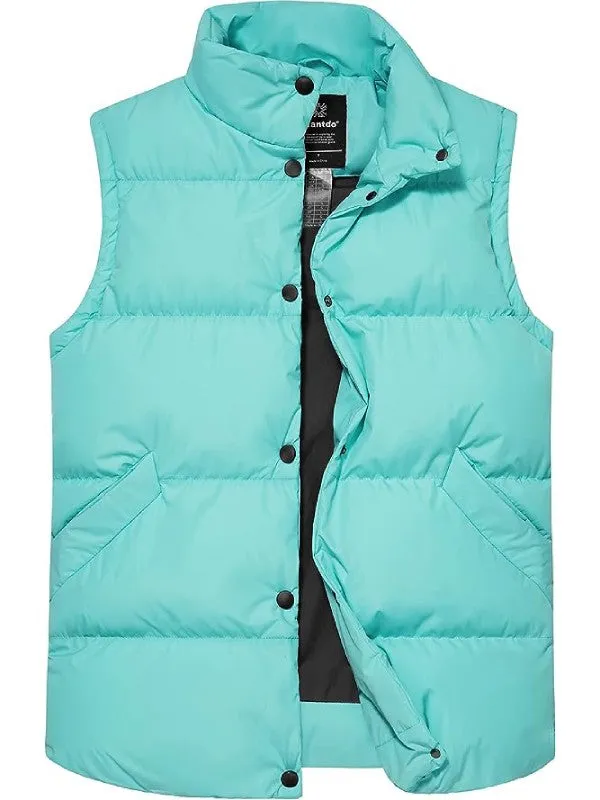 Women's Puffer Vests Thicken Winter Vest Warm Bubble Vest