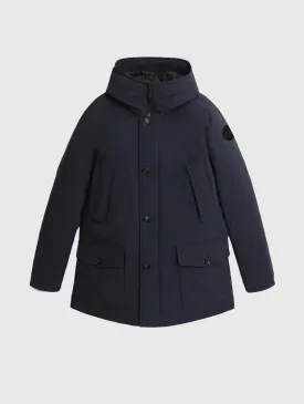 Woolrich Arctic Stretch Parka Melton Blue