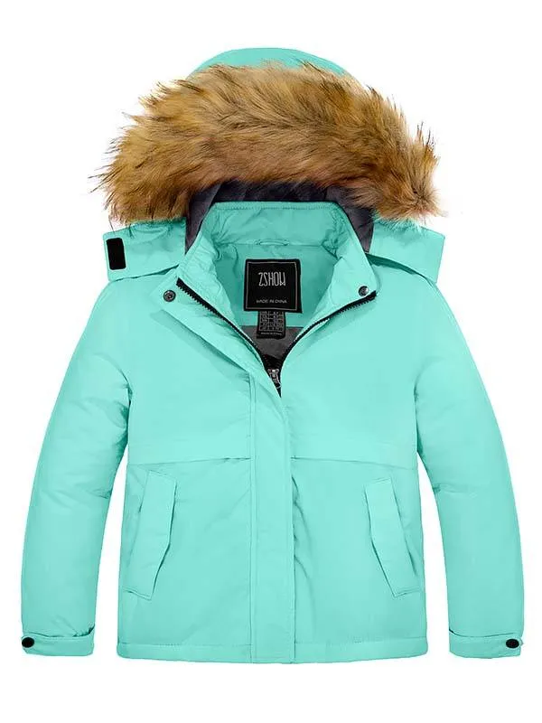 ZSHOW Girls' Waterproof Ski Jacket