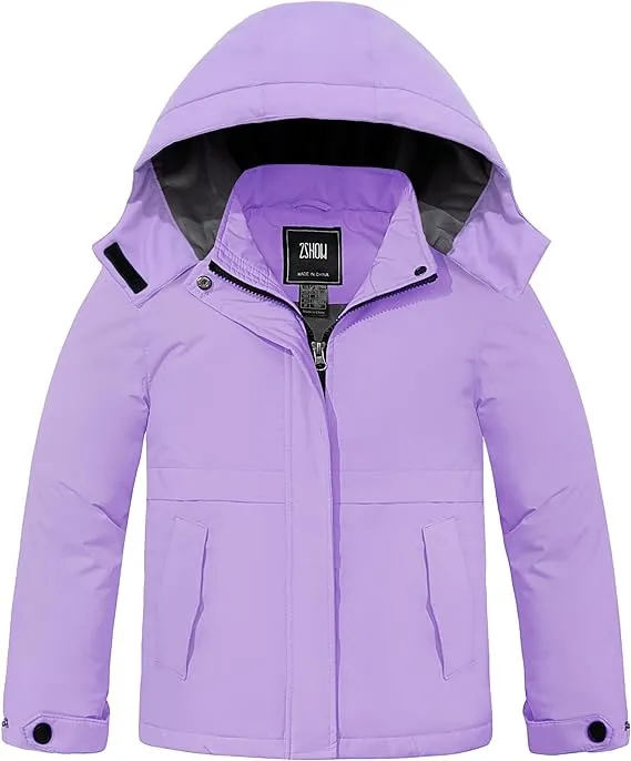 ZSHOW Girls' Waterproof Ski Jacket