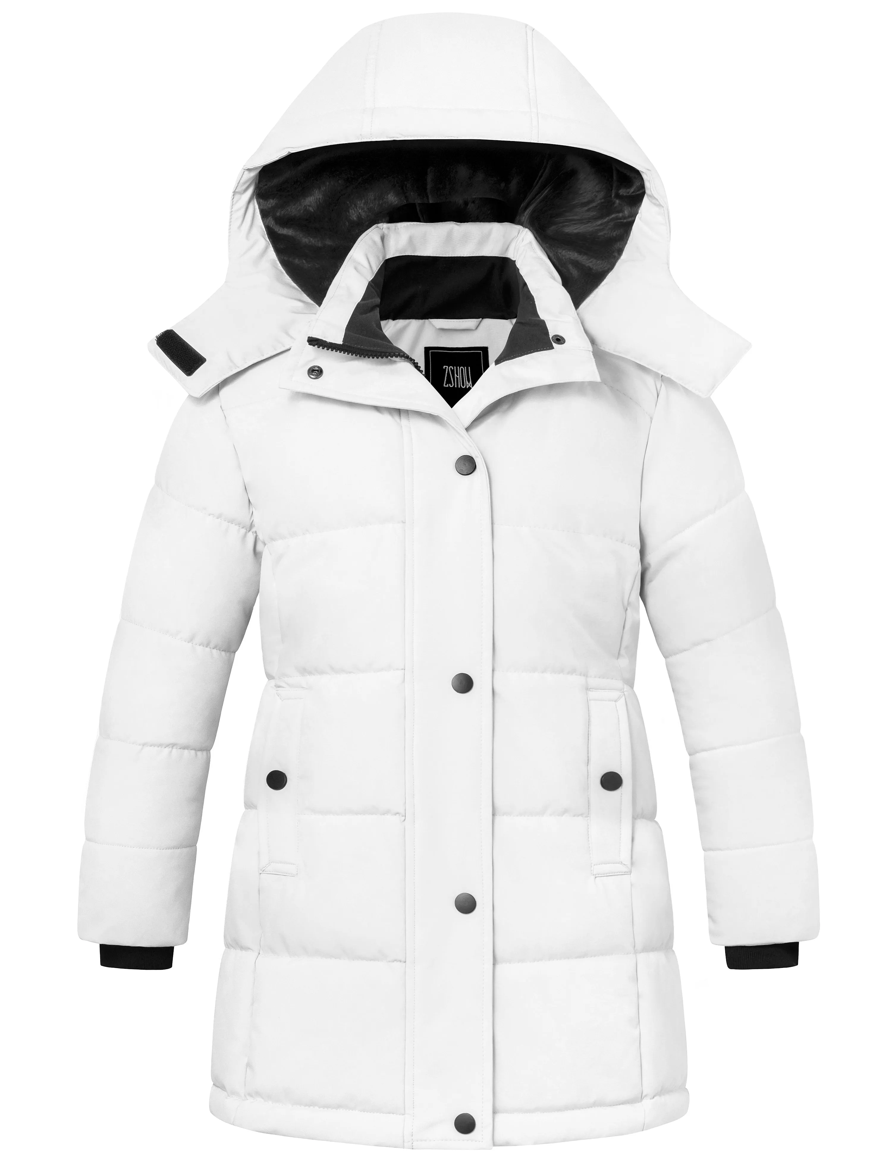 ZSHOW Girl's Winter Coats Hooded Outerwear Puffer Jacket