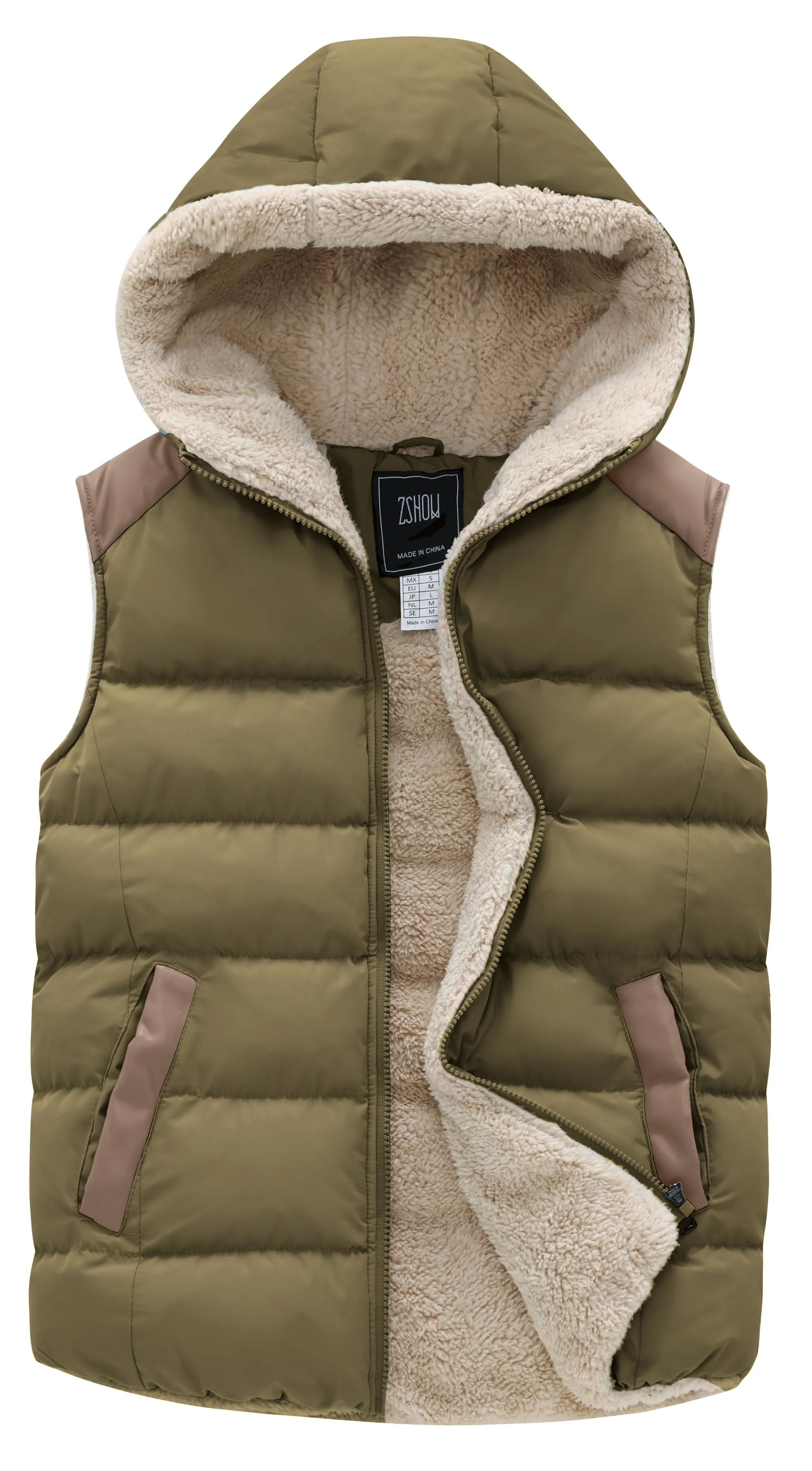 ZSHOW Women's Outerwear Vest Casual Thicken